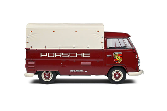 Solido - Volkswagen Transporter (T1) "Porsche Service" (Red) 1:18 Scale Model Car - Model Cars Canada Inc.