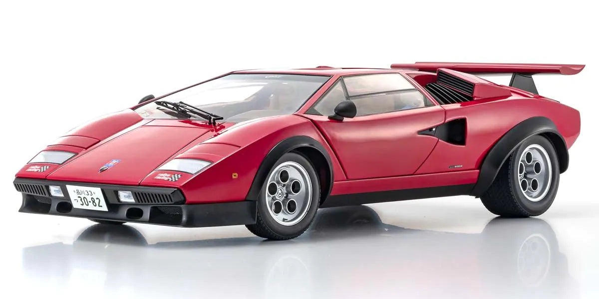 Kyosho - Lamborghini Countach Walter Wolf (Red) 1:12 Scale Model Car