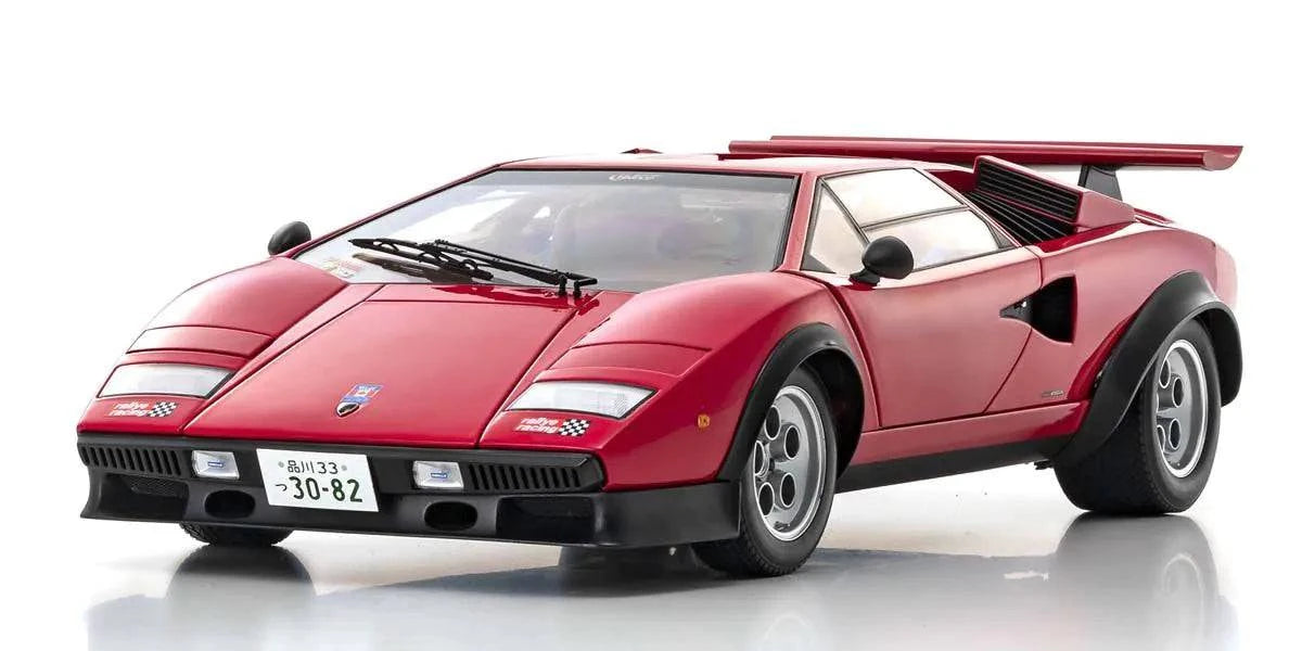 Kyosho - Lamborghini Countach Walter Wolf (Red) 1:12 Scale Model Car - Model Cars Canada Inc.
