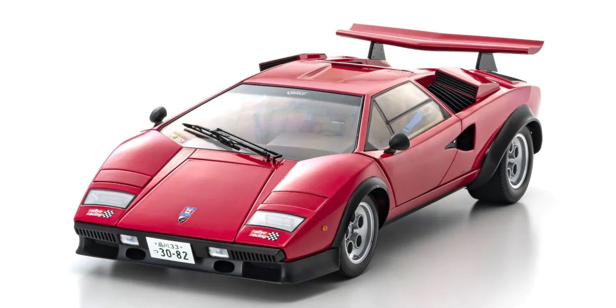 Kyosho - Lamborghini Countach Walter Wolf (Red) 1:12 Scale Model Car