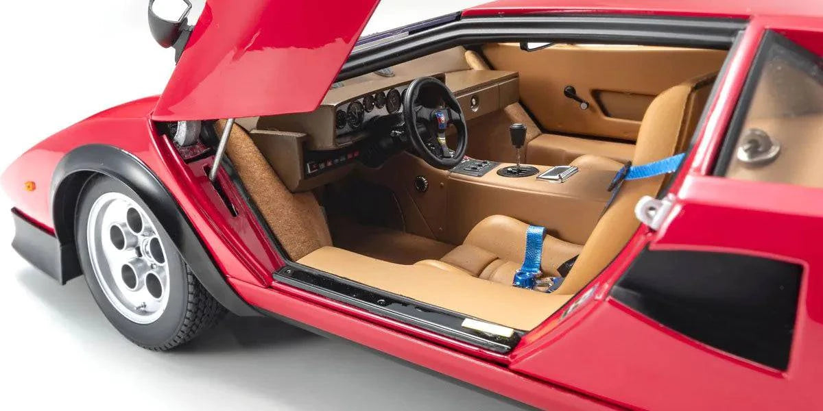 Kyosho - Lamborghini Countach Walter Wolf (Red) 1:12 Scale Model Car - Model Cars Canada Inc.
