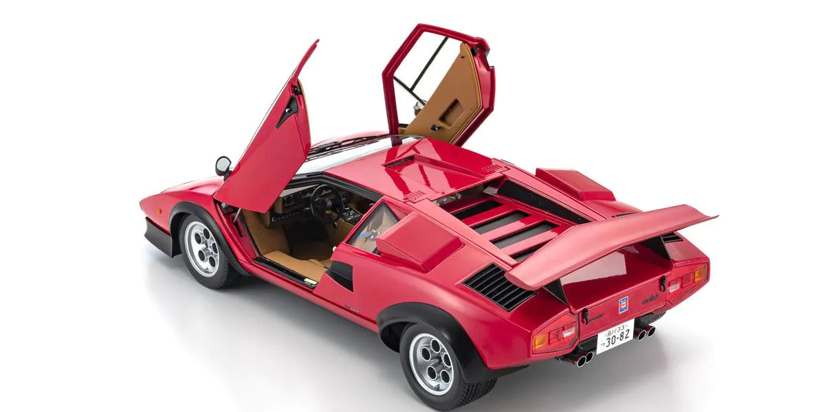 Kyosho - Lamborghini Countach Walter Wolf (Red) 1:12 Scale Model Car