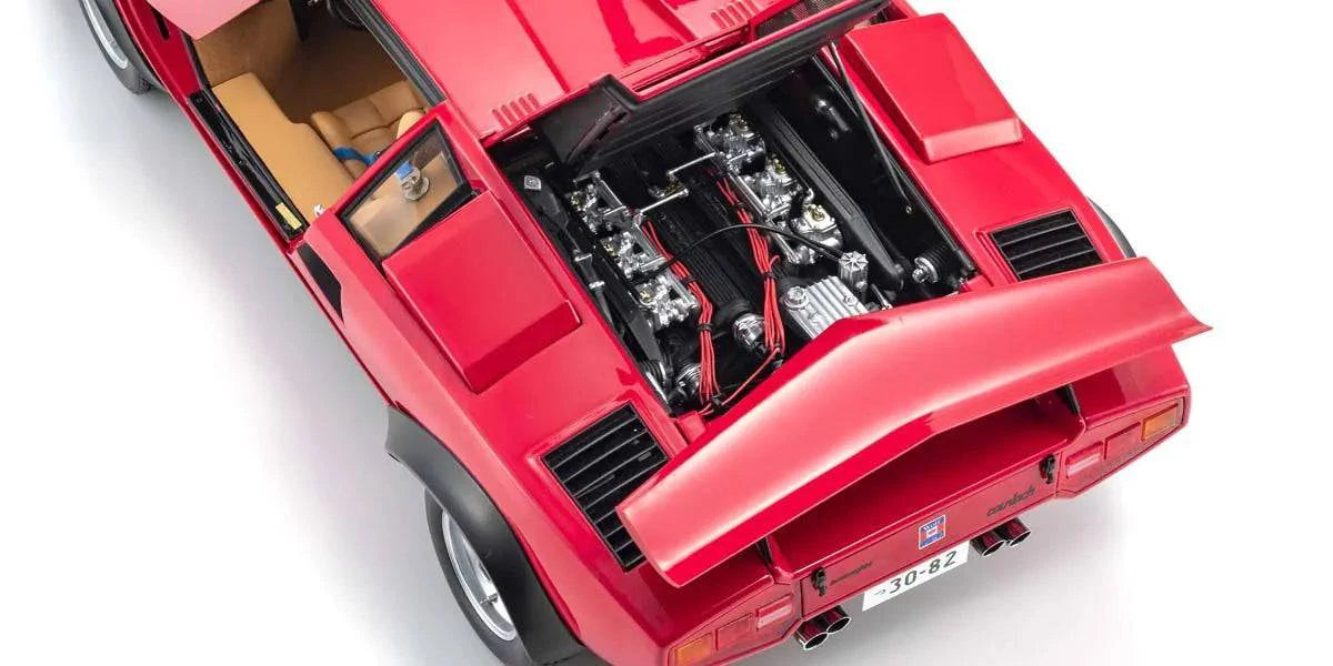 Kyosho - Lamborghini Countach Walter Wolf (Red) 1:12 Scale Model Car - Model Cars Canada Inc.