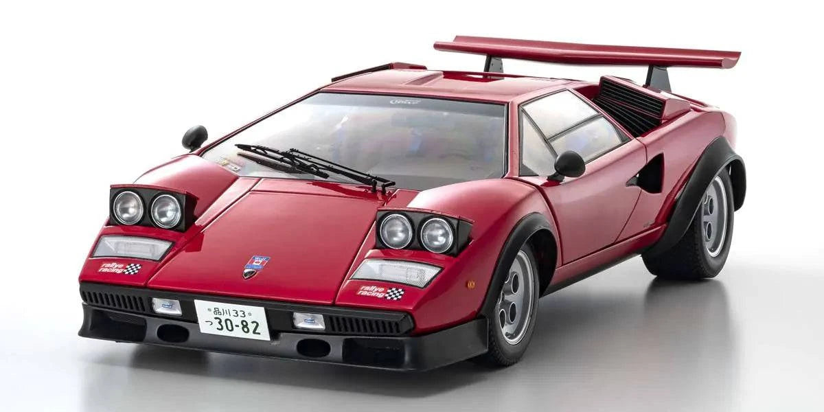 Kyosho - Lamborghini Countach Walter Wolf (Red) 1:12 Scale Model Car - Model Cars Canada Inc.