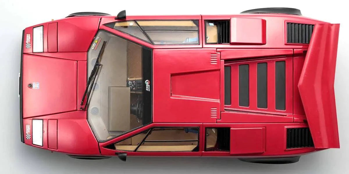 Kyosho - Lamborghini Countach Walter Wolf (Red) 1:12 Scale Model Car - Model Cars Canada Inc.