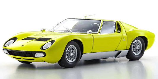 Kyosho - Lamborghini Miura P400 SV (Yellow/Silver) 1:18 Scale Model Car - Model Cars Canada Inc.
