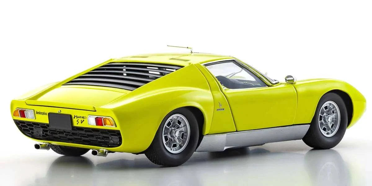 Kyosho - Lamborghini Miura P400 SV (Yellow/Silver) 1:18 Scale Model Car - Model Cars Canada Inc.