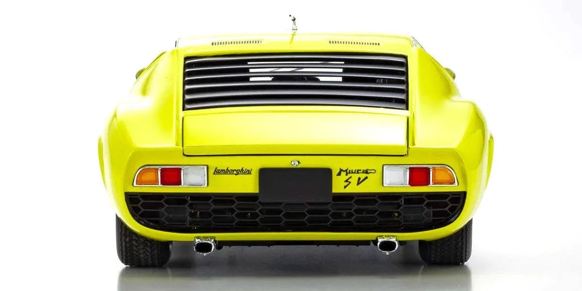 Kyosho - Lamborghini Miura P400 SV (Yellow/Silver) 1:18 Scale Model Car - Model Cars Canada Inc.