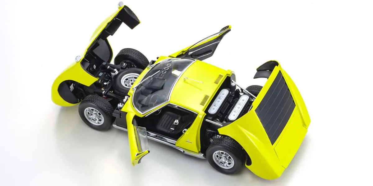 Kyosho - Lamborghini Miura P400 SV (Yellow/Silver) 1:18 Scale Model Car