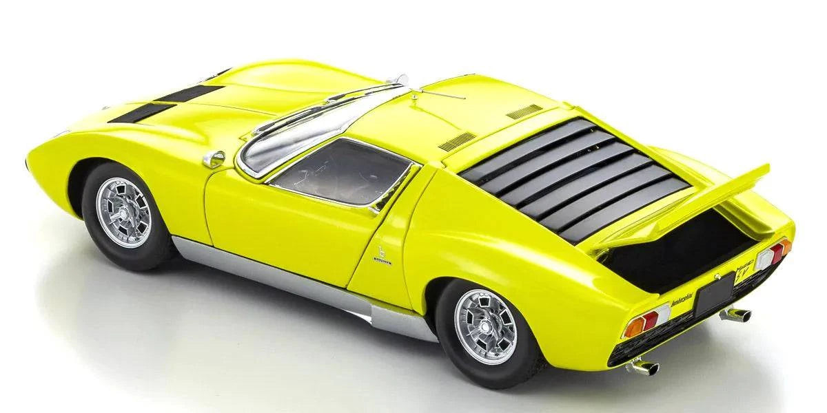 Kyosho - Lamborghini Miura P400 SV (Yellow/Silver) 1:18 Scale Model Car - Model Cars Canada Inc.
