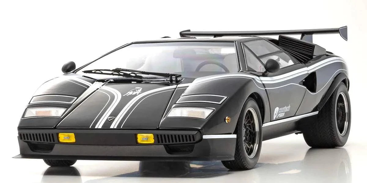 Kyosho - Lamborghini Countach LP500R (Black) 1:12 Scale Model Car - Model Cars Canada Inc.