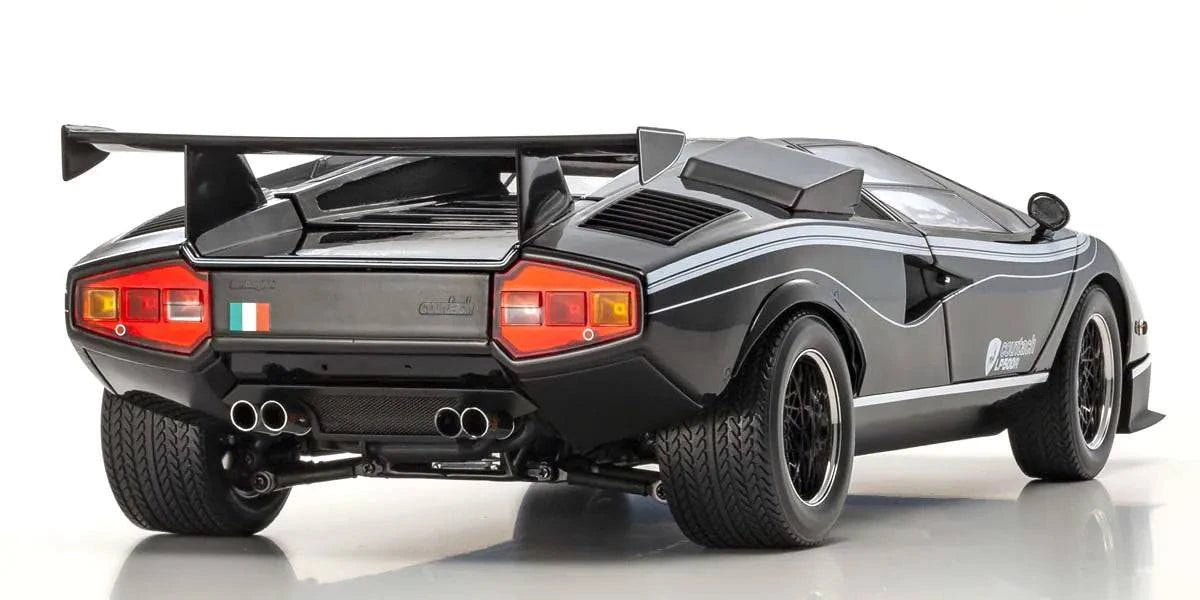Kyosho - Lamborghini Countach LP500R (Black) 1:12 Scale Model Car - Model Cars Canada Inc.