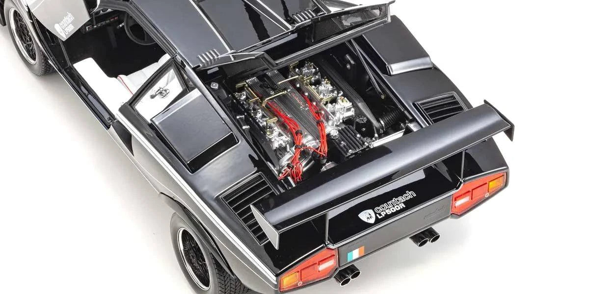 Kyosho - Lamborghini Countach LP500R (Black) 1:12 Scale Model Car - Model Cars Canada Inc.