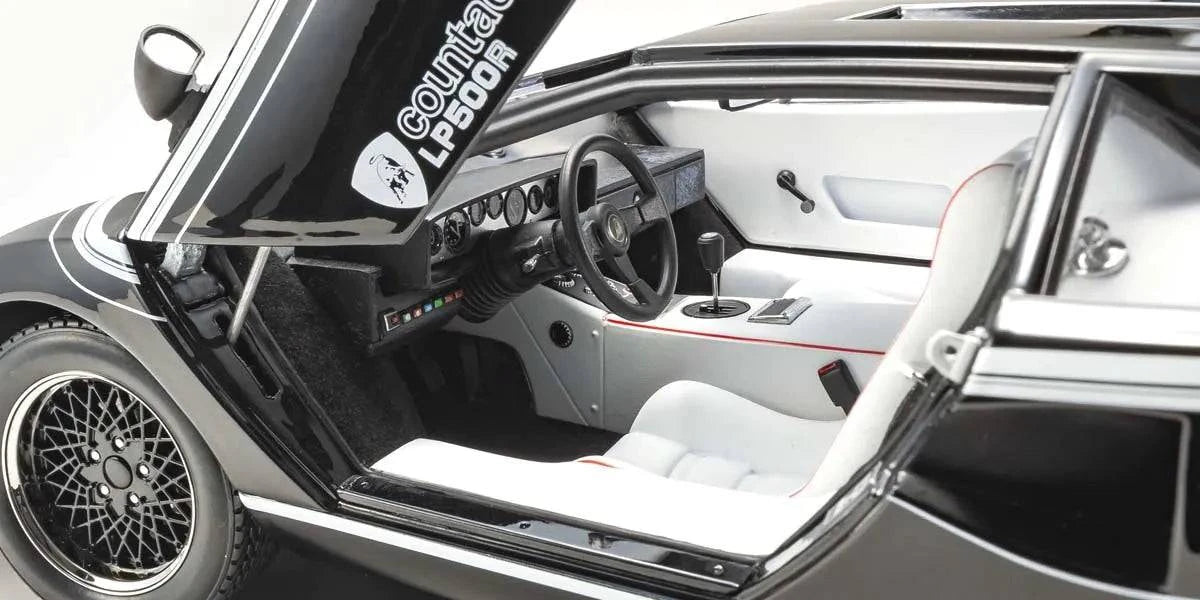 Kyosho - Lamborghini Countach LP500R (Black) 1:12 Scale Model Car - Model Cars Canada Inc.