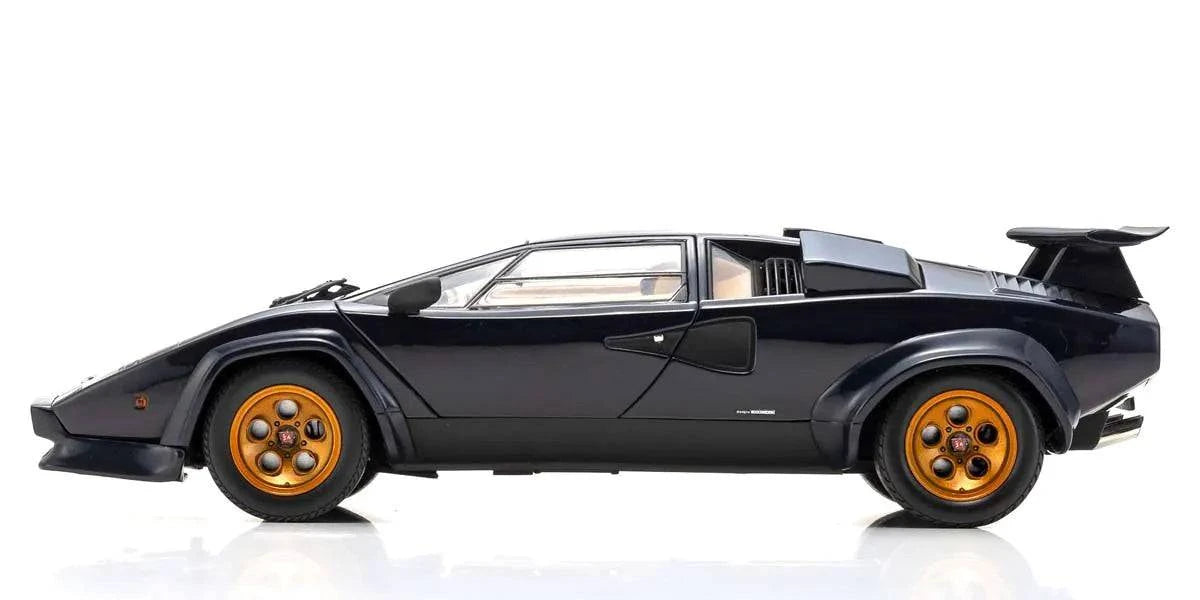 Kyosho - Lamborghini Countach Walter Wolf 3 (Dark Blue) 1:18 Scale Model Car - Model Cars Canada Inc.