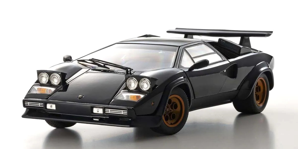 Kyosho - Lamborghini Countach Walter Wolf 3 (Dark Blue) 1:18 Scale Model Car