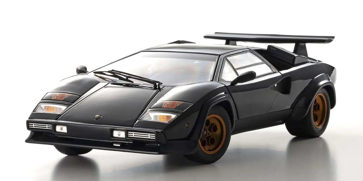 Kyosho - Lamborghini Countach Walter Wolf 3 (Dark Blue) 1:18 Scale Model Car