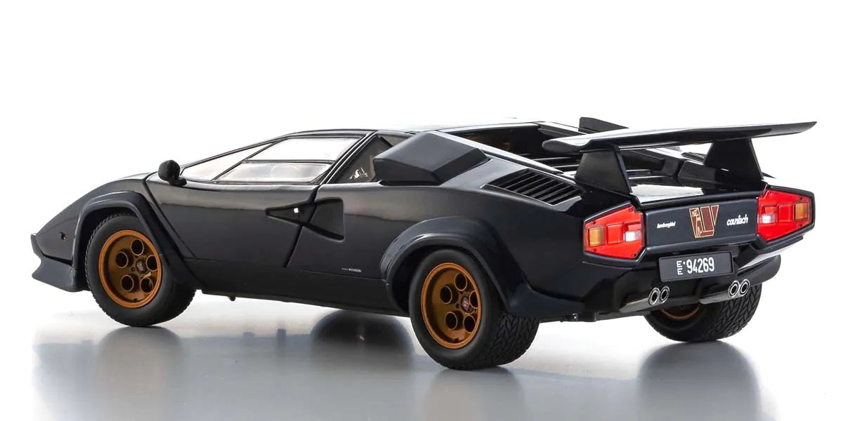 Kyosho - Lamborghini Countach Walter Wolf 3 (Dark Blue) 1:18 Scale Model Car