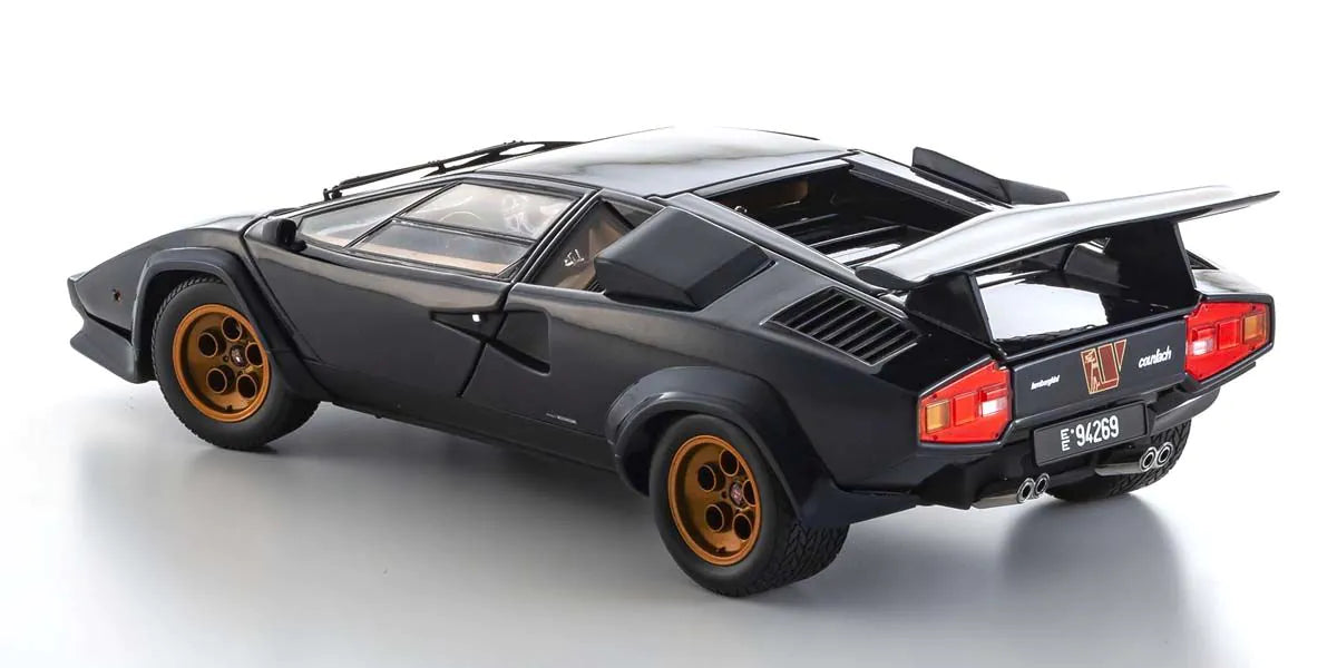 Kyosho - Lamborghini Countach Walter Wolf 3 (Dark Blue) 1:18 Scale Model Car