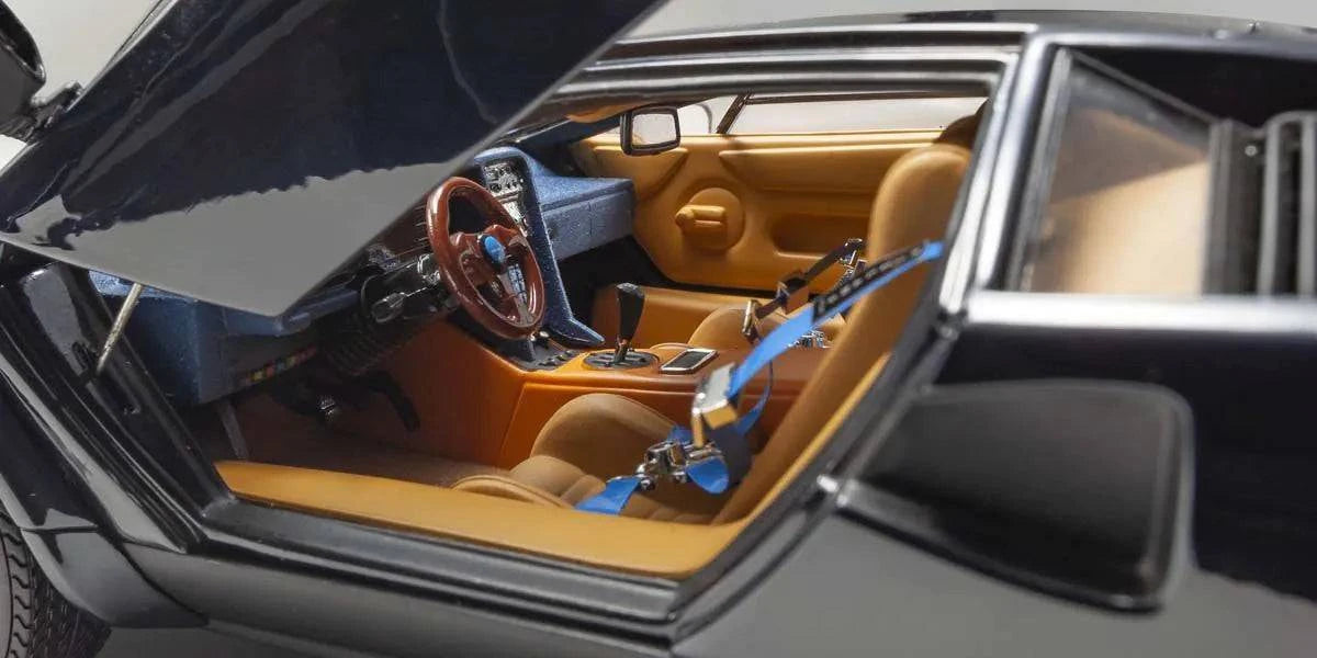 Kyosho - Lamborghini Countach Walter Wolf 3 (Dark Blue) 1:18 Scale Model Car - Model Cars Canada Inc.