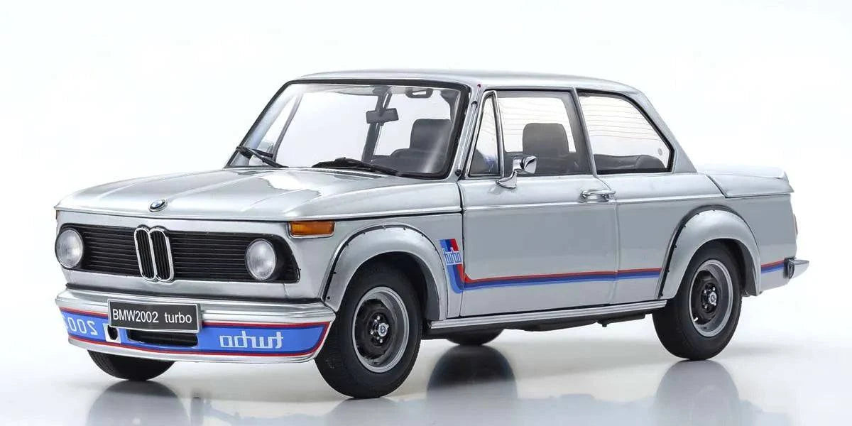 Kyosho - BMW 2002 Turbo (Silver) 1:18 Scale Model Car Kyosho - BMW 2002 Turbo (Silver) 1:18 Scale Model Car