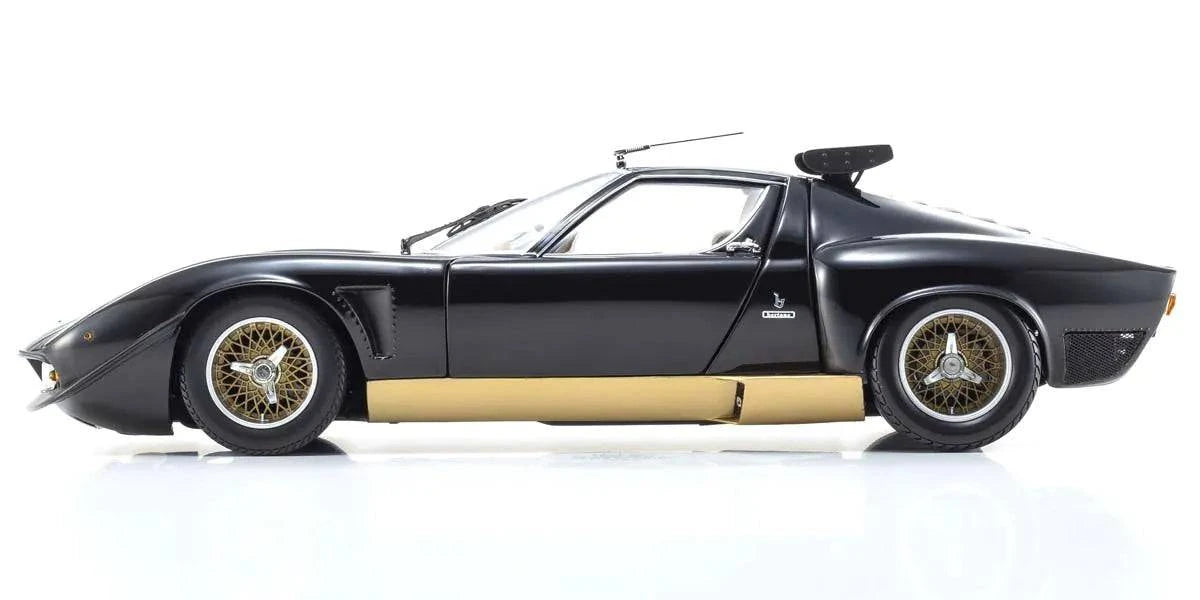 Kyosho - Lamborghini Miura SVR (Black/Gold) 1:18 Scale Model Car - Model Cars Canada Inc.