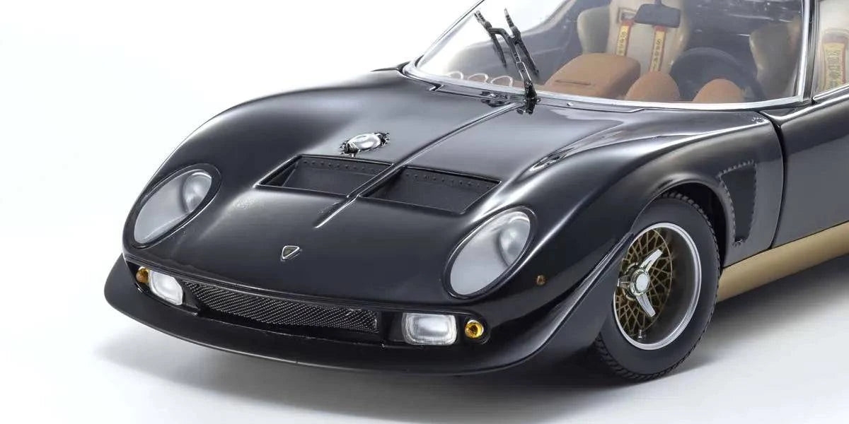 Kyosho - Lamborghini Miura SVR (Black/Gold) 1:18 Scale Model Car - Model Cars Canada Inc.