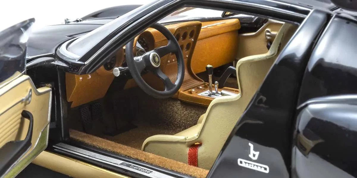 Kyosho - Lamborghini Miura SVR (Black/Gold) 1:18 Scale Model Car - Model Cars Canada Inc.