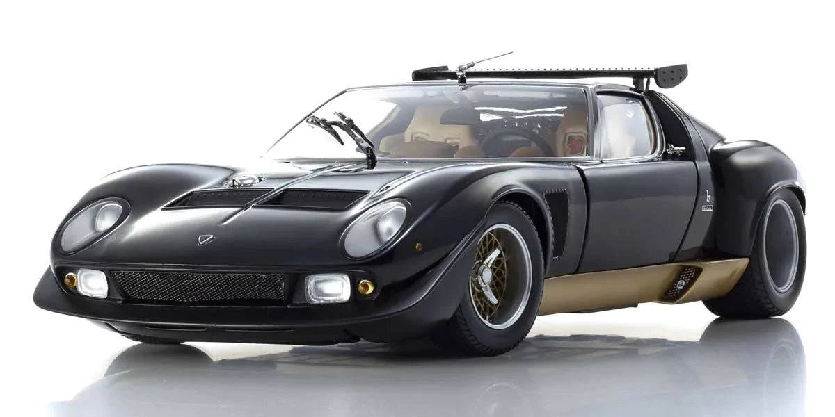 Kyosho - Lamborghini Miura SVR (Black/Gold) 1:18 Scale Model Car - Model Cars Canada Inc.