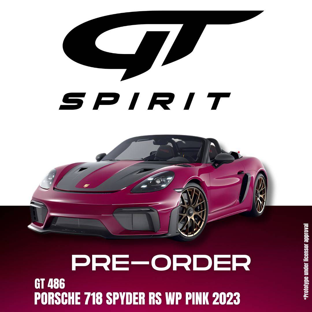GT Spirit - Porsche 718 Spyder RS Weissach Pack (Ruby Star Neo) 1:18 S