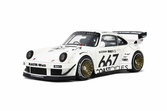 GT Spirit - RWB Porsche 911 (964) "Coast Cycles" (Carrara White) 1:18 Scale Model - Model Cars Canada Inc.