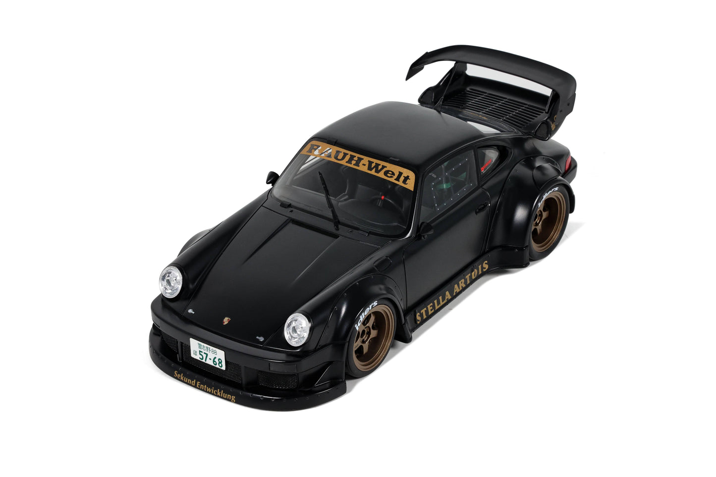 GT Spirit - RWB Porsche 911 (930) "Stella Artois" (Satin Black) 1:18 Scale Model Car - Model Cars Canada Inc.