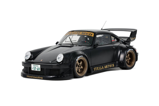 GT Spirit - RWB Porsche 911 (930) "Stella Artois" (Satin Black) 1:18 Scale Model Car - Model Cars Canada Inc.