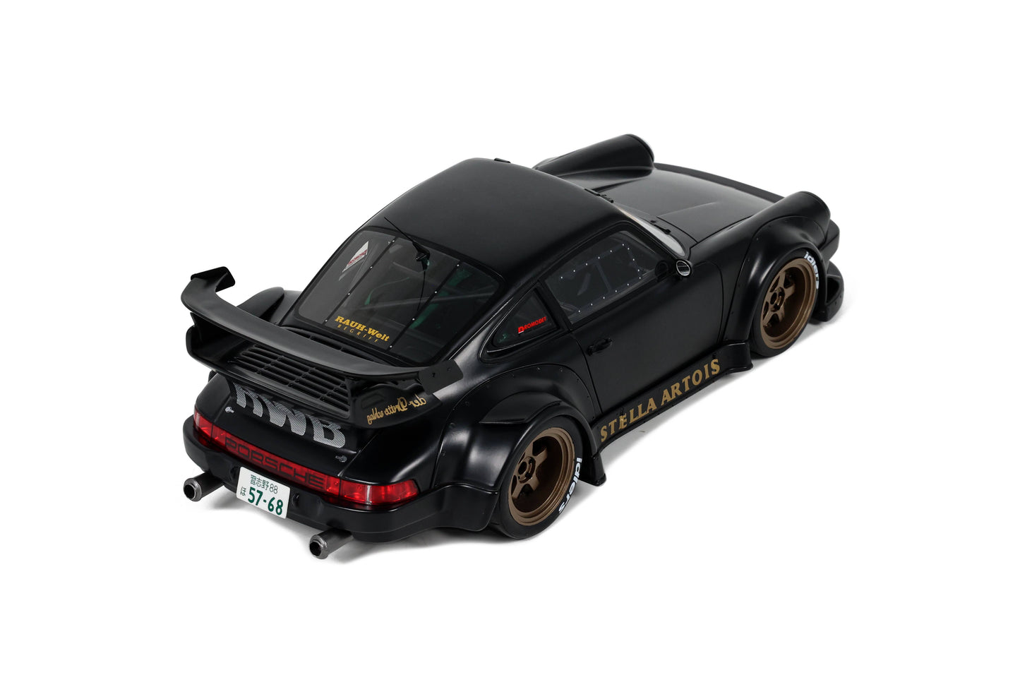 GT Spirit - RWB Porsche 911 (930) "Stella Artois" (Satin Black) 1:18 Scale Model Car - Model Cars Canada Inc.