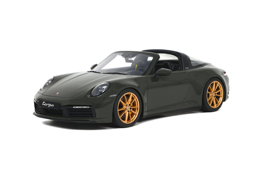 GT Spirit - Porsche 911 (992) Targa 4S (PTS Black Olive Green) 1:18 Scale Model - Model Cars Canada Inc.