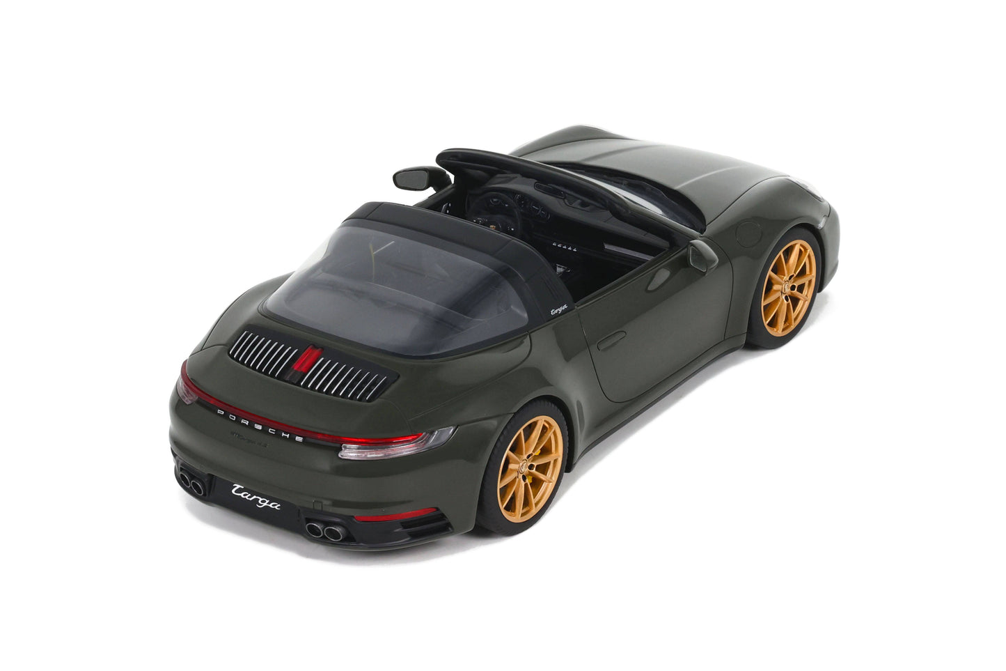 GT Spirit - Porsche 911 (992) Targa 4S (PTS Black Olive Green) 1:18 Scale Model - Model Cars Canada Inc.