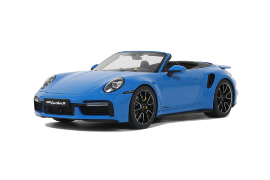 GT Spirit - Porsche 911 (992) Turbo S Cabriolet (Shark Blue) 1:18 Scale Model - Model Cars Canada Inc.
