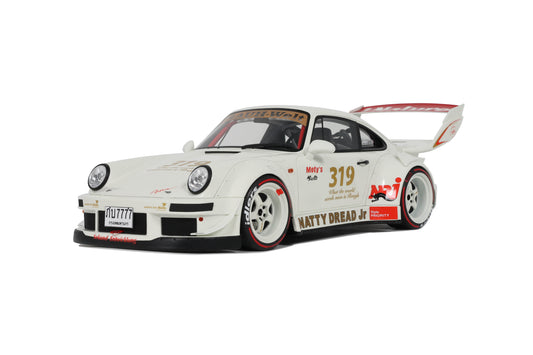 GT Spirit - RWB Porsche 911 (964) "Natty Dread Junior" (White) 1:18 Scale Model Car