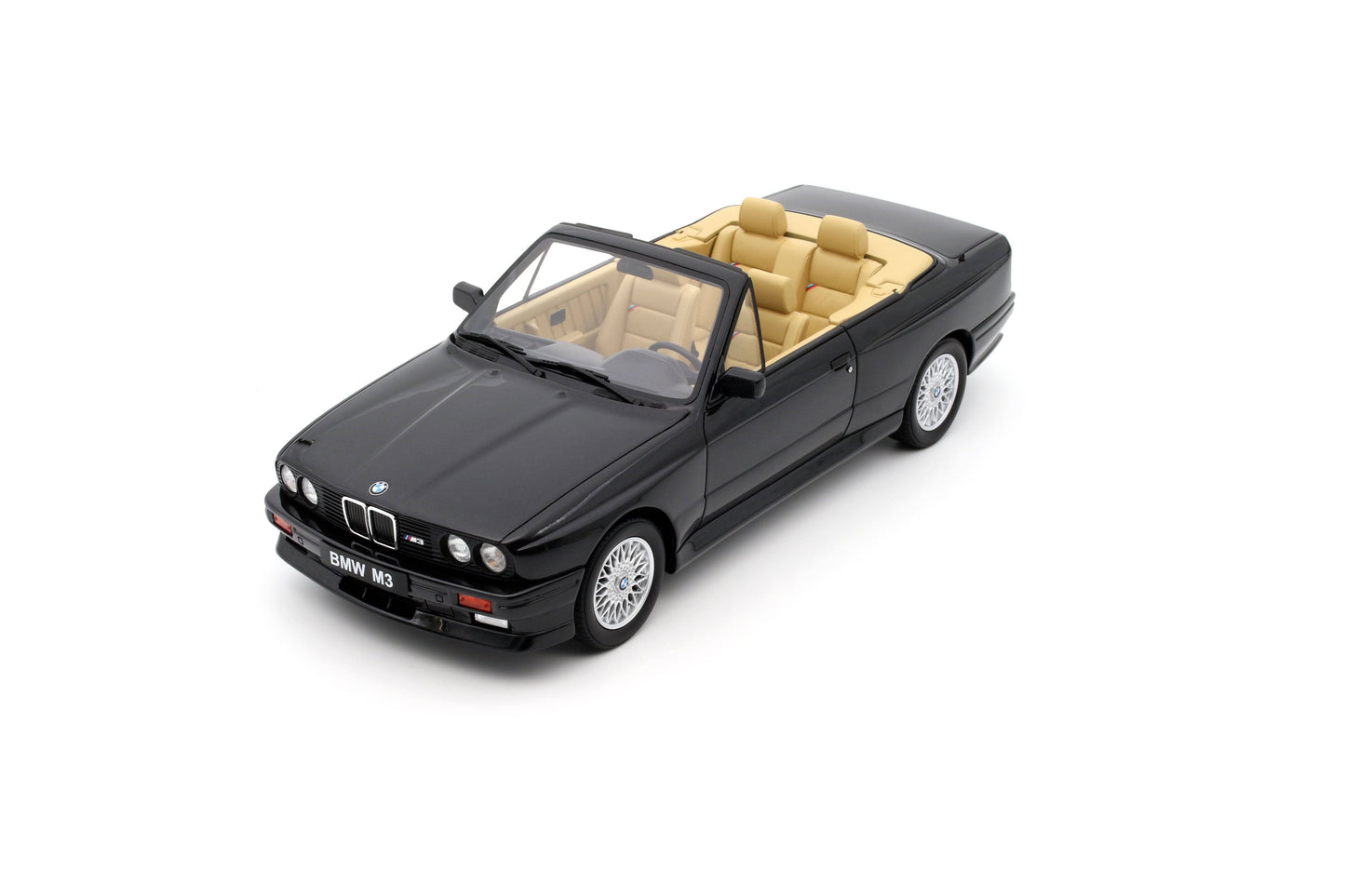 OttOmobile - BMW M3 Convertible (E30) (Black) 1:18 Scale Model Car - Model Cars Canada Inc.