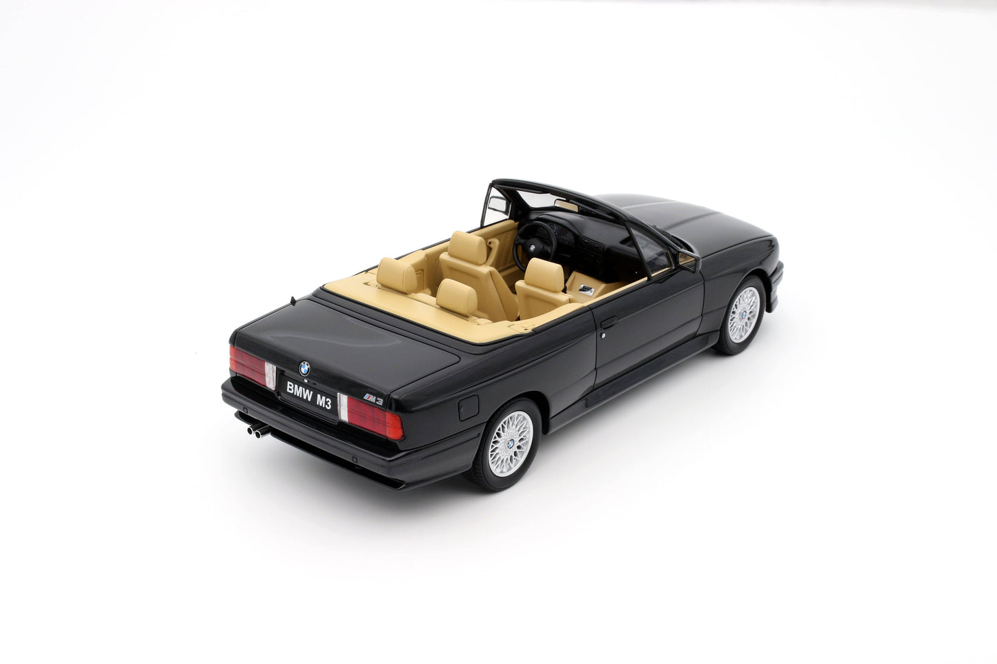 OttOmobile - BMW M3 Convertible (E30) (Black) 1:18 Scale Model Car - Model Cars Canada Inc.