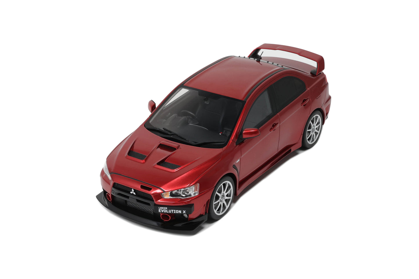 OttOmobile - Mitsubishi Lancer Evolution (Evo X) FQ-400 (Orient Red) 1:18 Scale Model Car