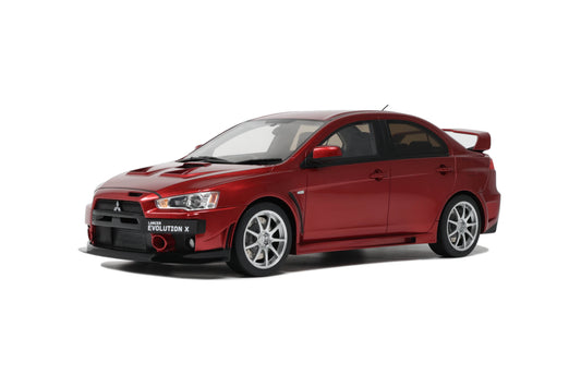 OttOmobile - Mitsubishi Lancer Evolution (Evo X) FQ-400 (Orient Red) 1:18 Scale Model Car