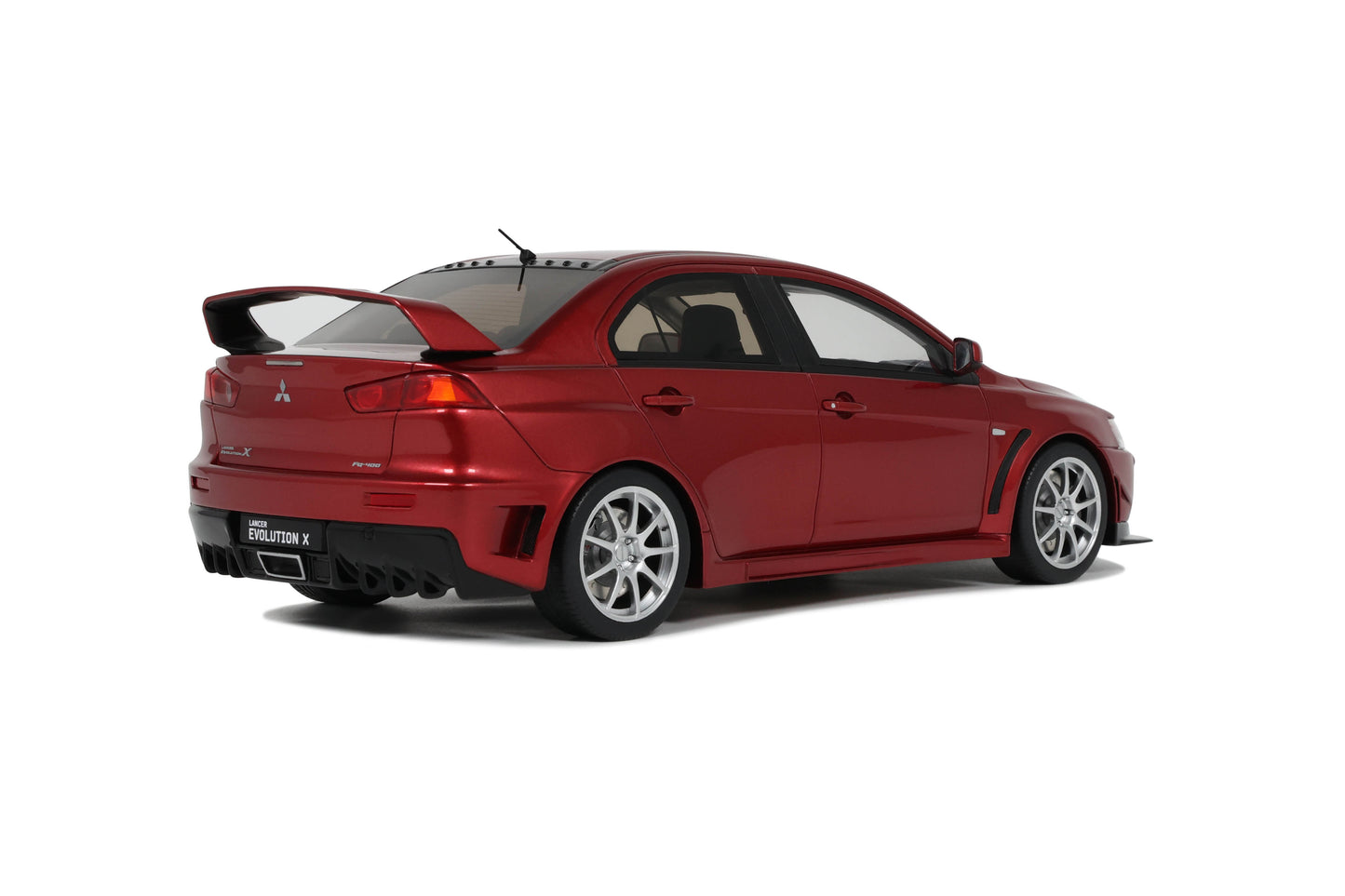 OttOmobile - Mitsubishi Lancer Evolution (Evo X) FQ-400 (Orient Red) 1:18 Scale Model Car