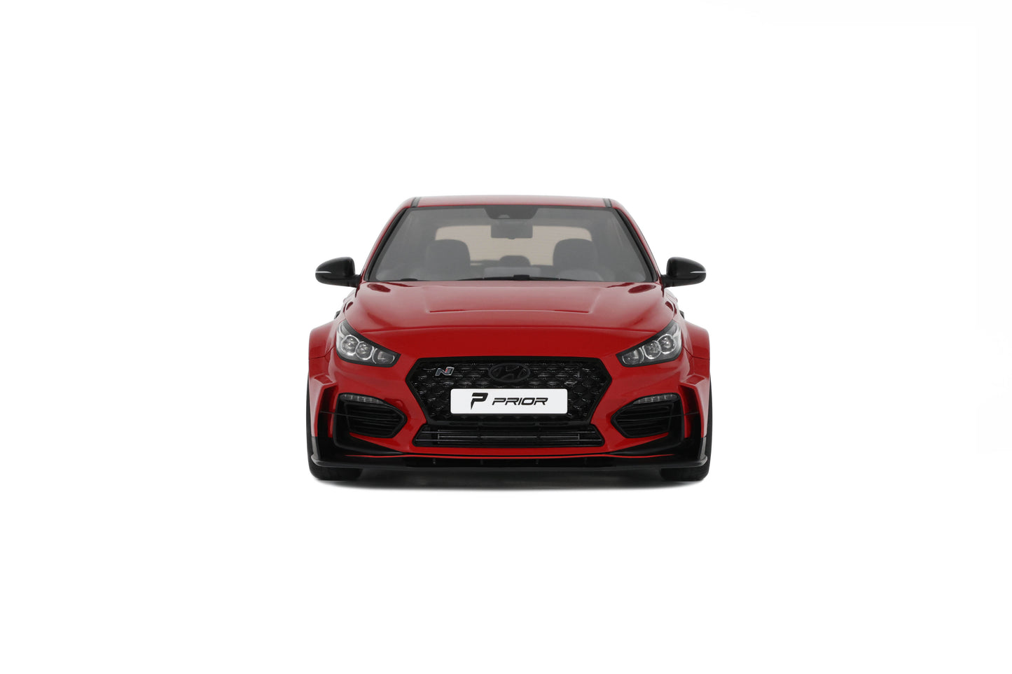 OttOmobile - Prior Design Hyundai i30 N (Engine Red) 1:18 Scale Model Car