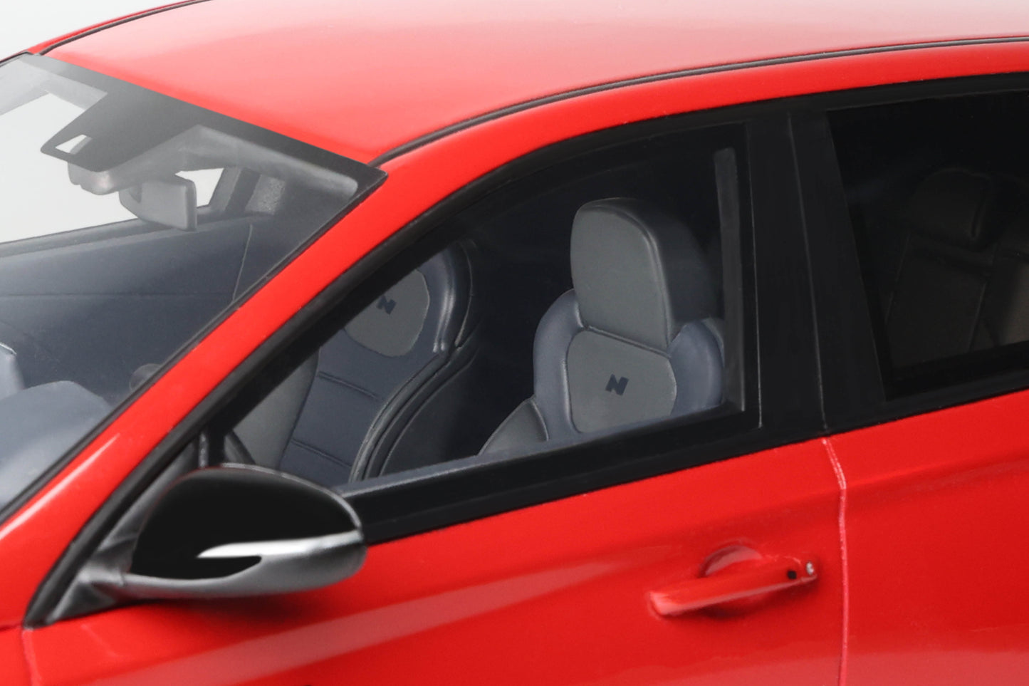 OttOmobile - Prior Design Hyundai i30 N (Engine Red) 1:18 Scale Model Car
