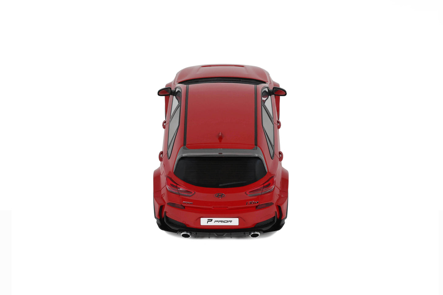 OttOmobile - Prior Design Hyundai i30 N (Engine Red) 1:18 Scale Model Car