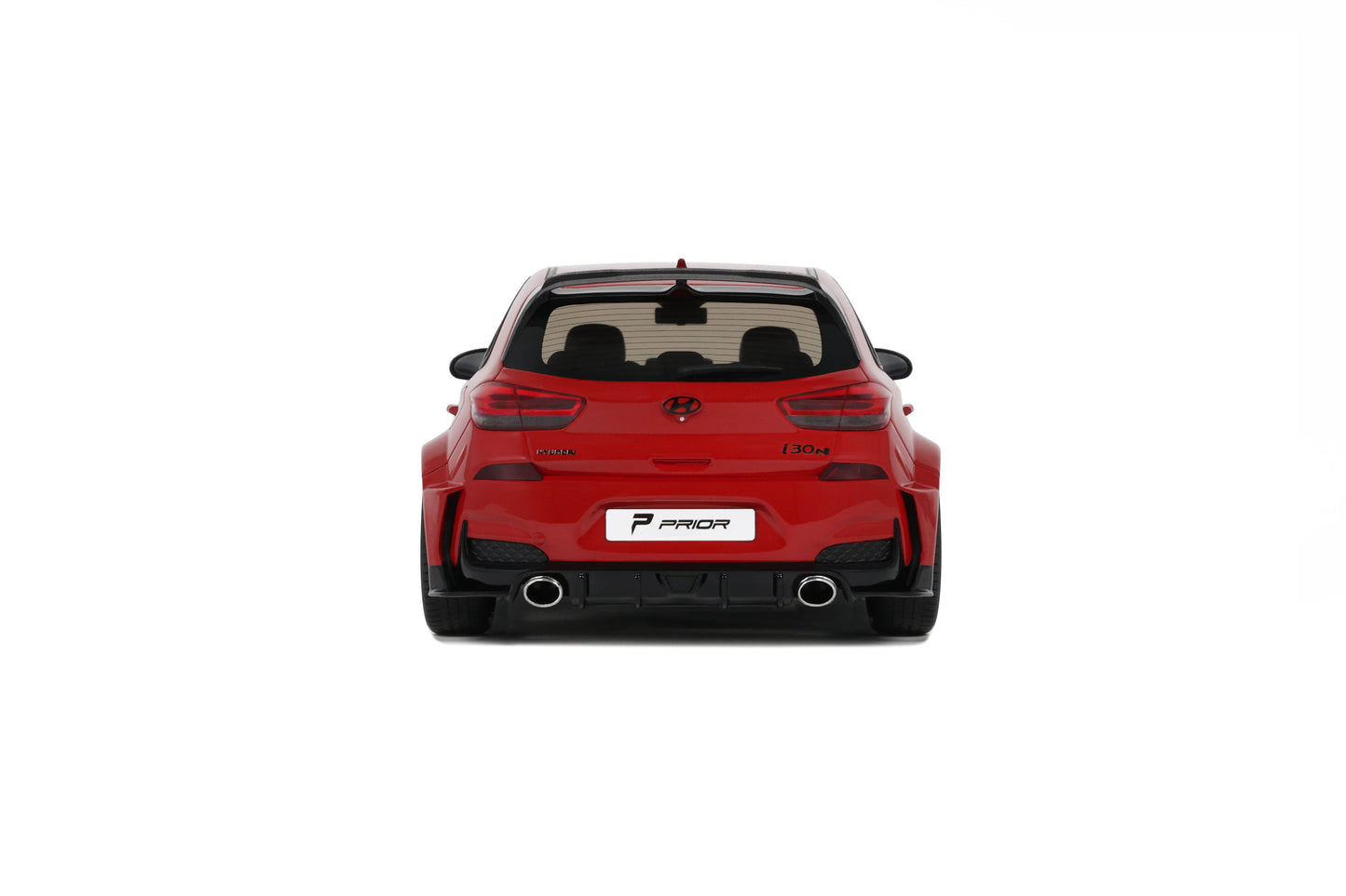OttOmobile - Prior Design Hyundai i30 N (Engine Red) 1:18 Scale Model Car