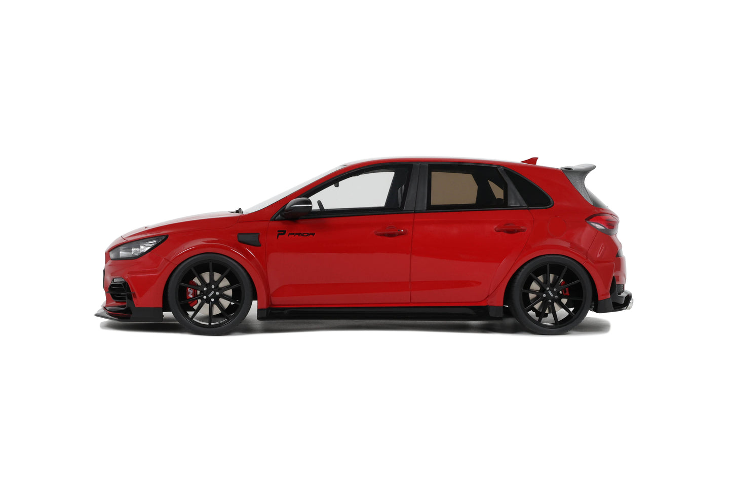 OttOmobile - Prior Design Hyundai i30 N (Engine Red) 1:18 Scale Model Car