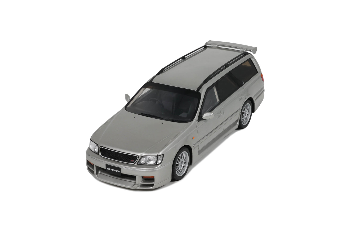 OttOmobile - Nissan Stagea Autech Version 260RS (Sonic Silver) 1:18 Scale Model Car