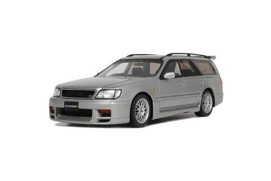 OttOmobile - Nissan Stagea Autech Version 260RS (Sonic Silver) 1:18 Scale Model Car